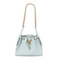 Caviar Quilted Small Chanel 25 Handbag Light Blue