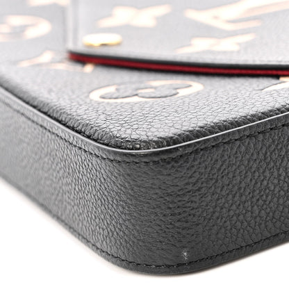 Empreinte Monogram Giant Felicie Pochette Black Beige
