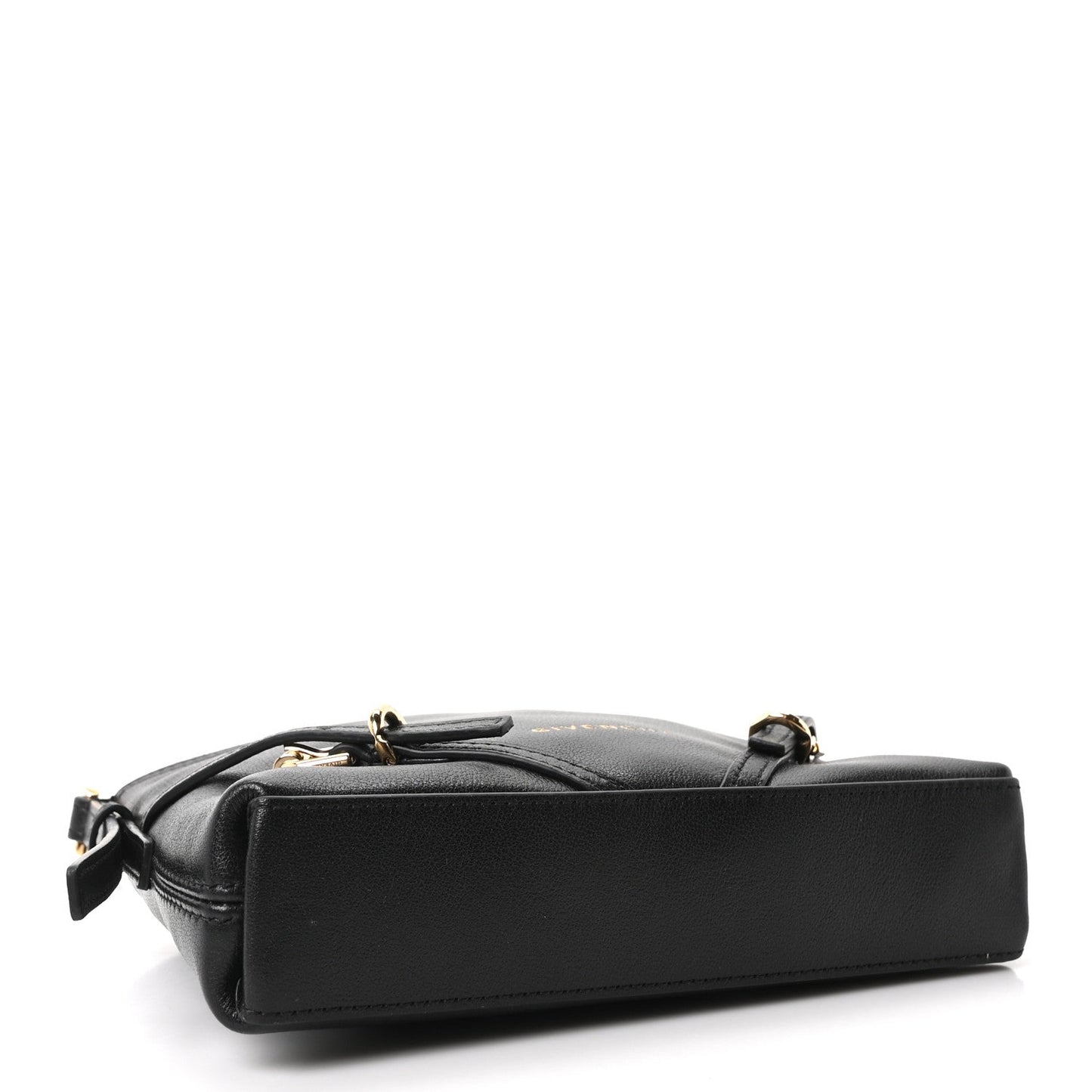 Tumbled Calfskin Nano Voyou Bag Black