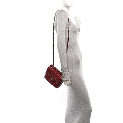 Lambskin Quilted Mini Chanel 3 Flap Red