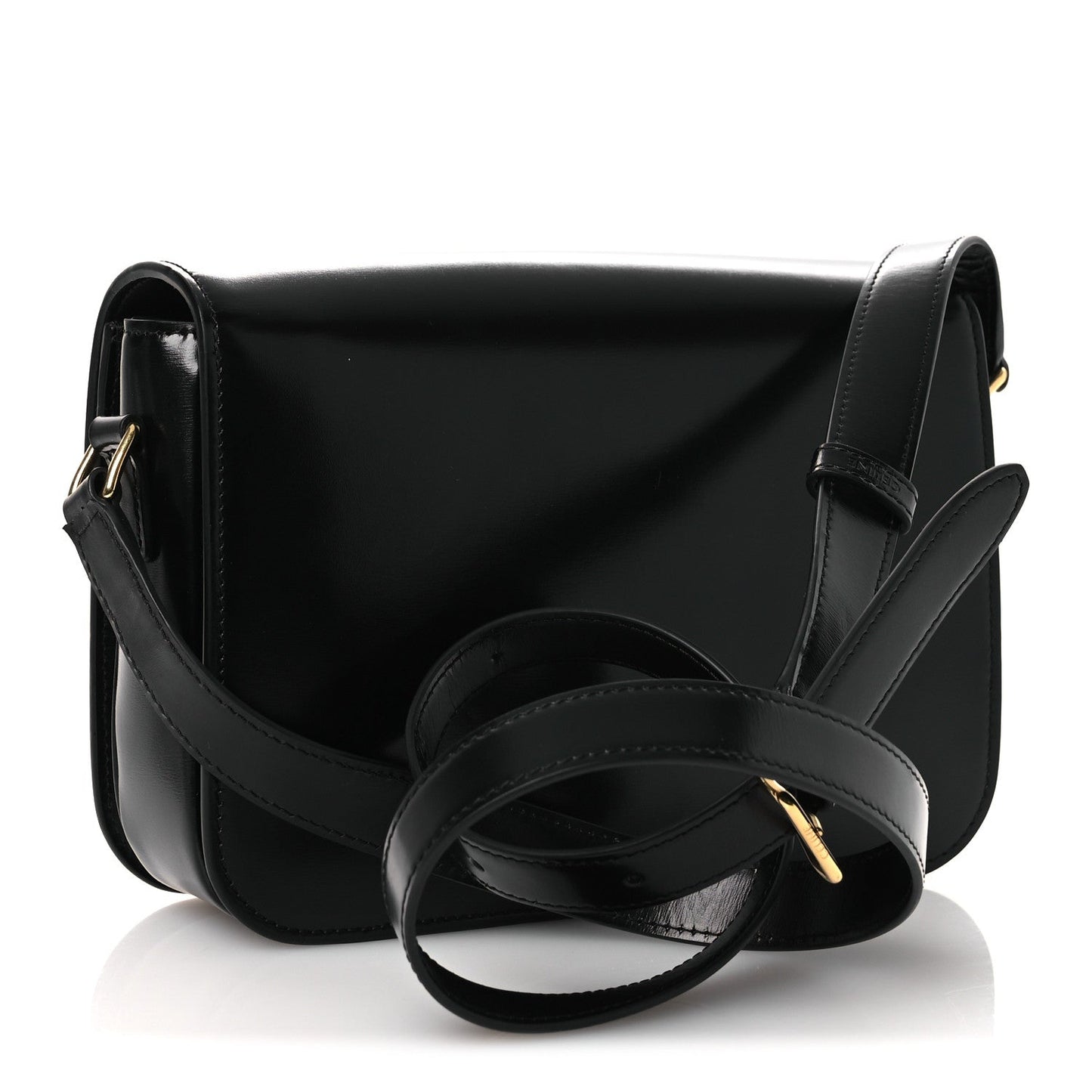 Shiny Calfskin Medium Triomphe Black