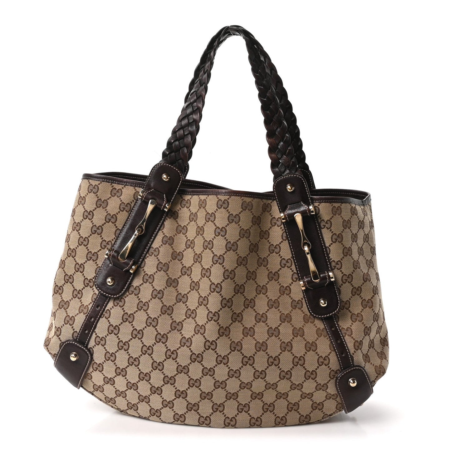 Monogram Medium Pelham Shoulder Bag Dark Brown