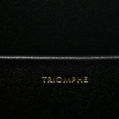 Shiny Calfskin Medium Triomphe Black