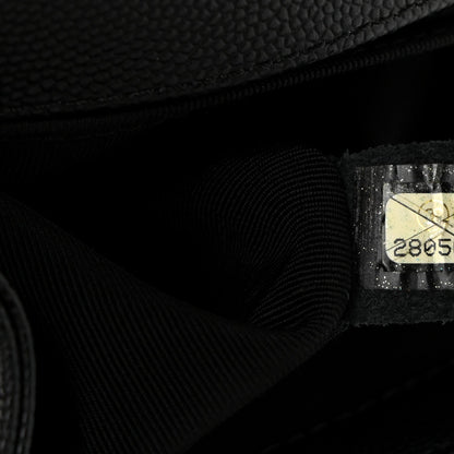 Caviar Quilted Medium Boy Flap Black