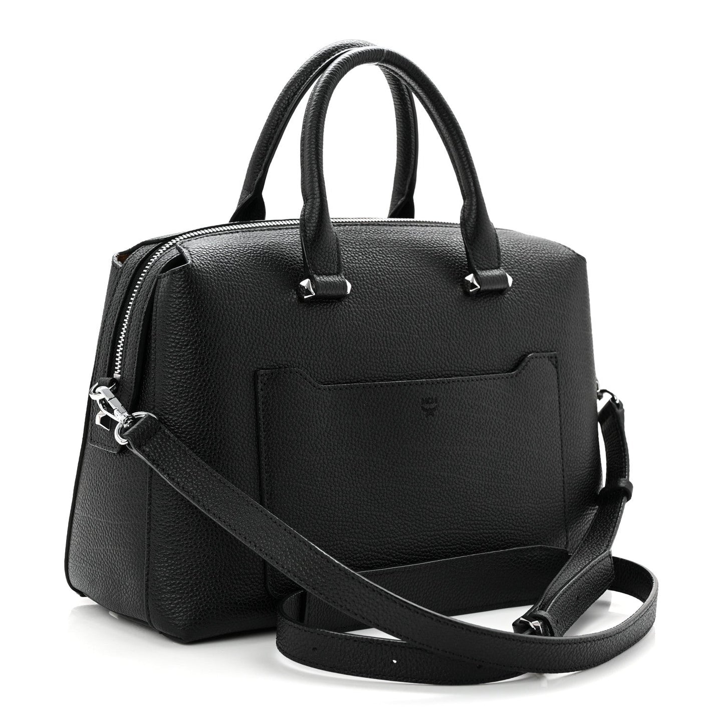 Grained Calfskin Medium Ella Boston Black
