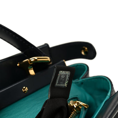 Vitello Morgan Shiny Nappa Medium Peekaboo Iconic Satchel Lavagna Lago