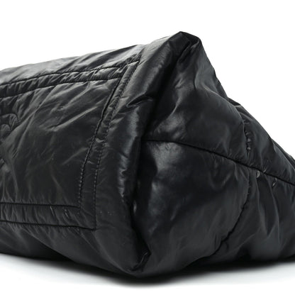 Lambskin Quilted Medium Coco Cocoon Reversible Tote Black