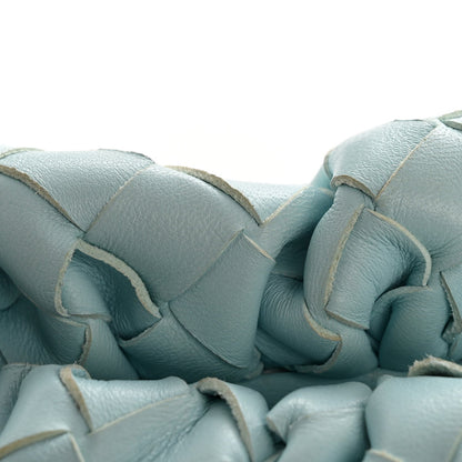 Nappa Maxi Intrecciato The Pouch Oversized Clutch Teal Washed