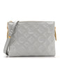 Metallic Lambskin Embossed Monogram Coussin BB Silver