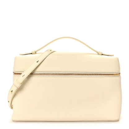 Grained Calfskin L27 Extra Pocket Pouch Whisper White