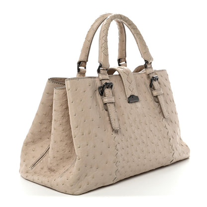 Ostrich Small Roma Tote Limestone