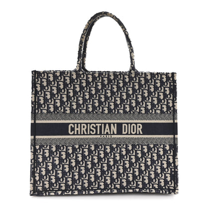 Oblique Large Book Tote Blue Multicolor