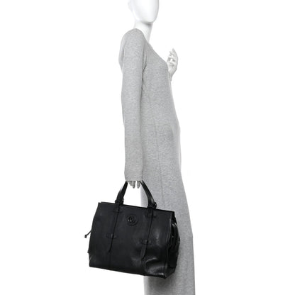 Piuma Lux Energy Monochrome Tonal GG Medium Tote Bag Black