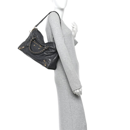 Agneau Giant 12 Gold Hardware City Gris Fossile