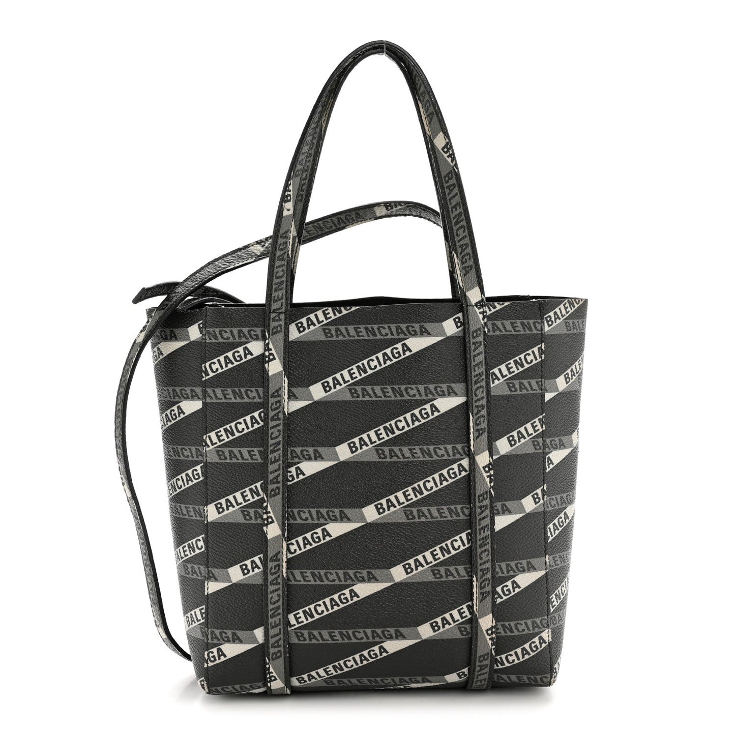 Coated Canvas Losange Monogram XXS Tote Black Grey