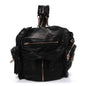 Lambskin Marti Backpack Bag Washed Black Rose Gold Hardware