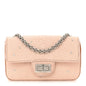 Galuchat Stingray Crystal Embellished 2.55 Reissue Mini Flap Light Pink