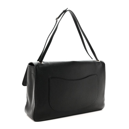 Grained Calfskin Souplissimo Maxi Flap Black