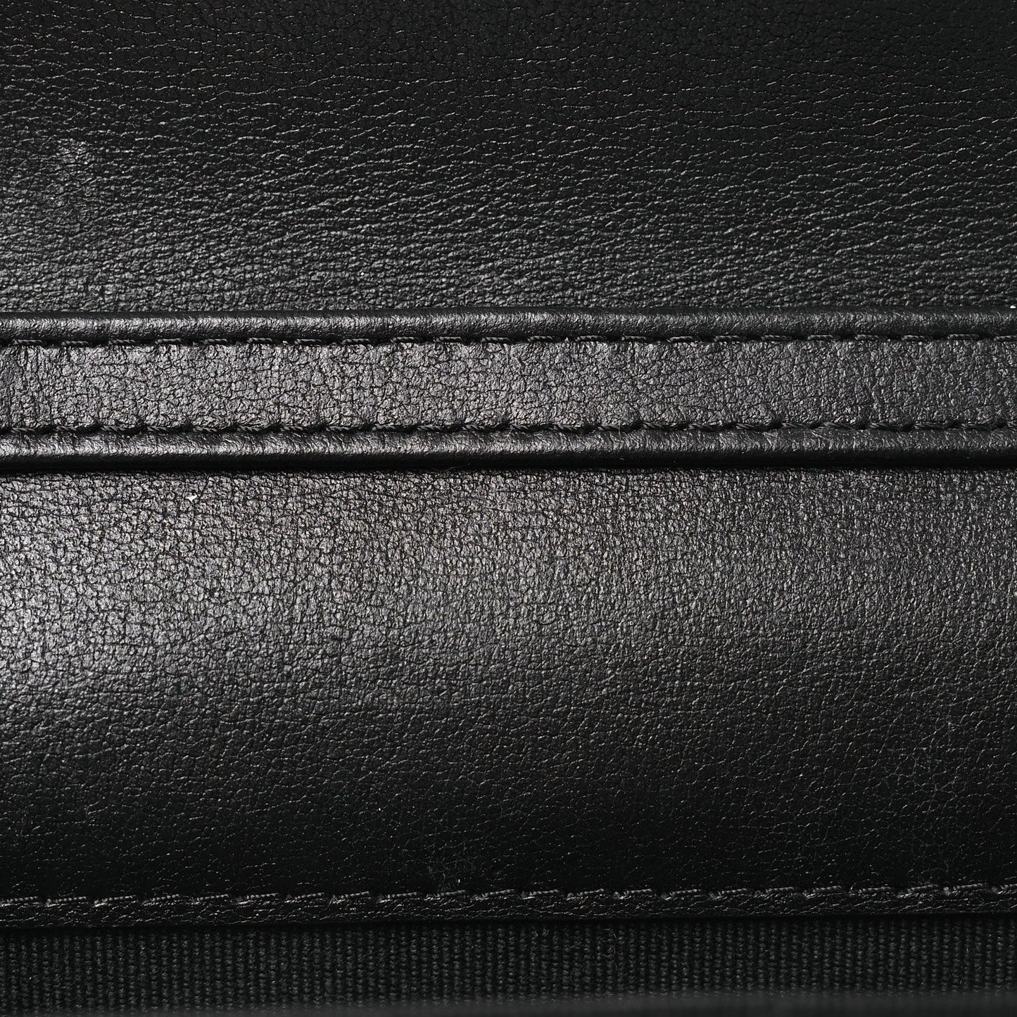 Patent Quilted Chain Around Heart Mini Chain Flap Black
