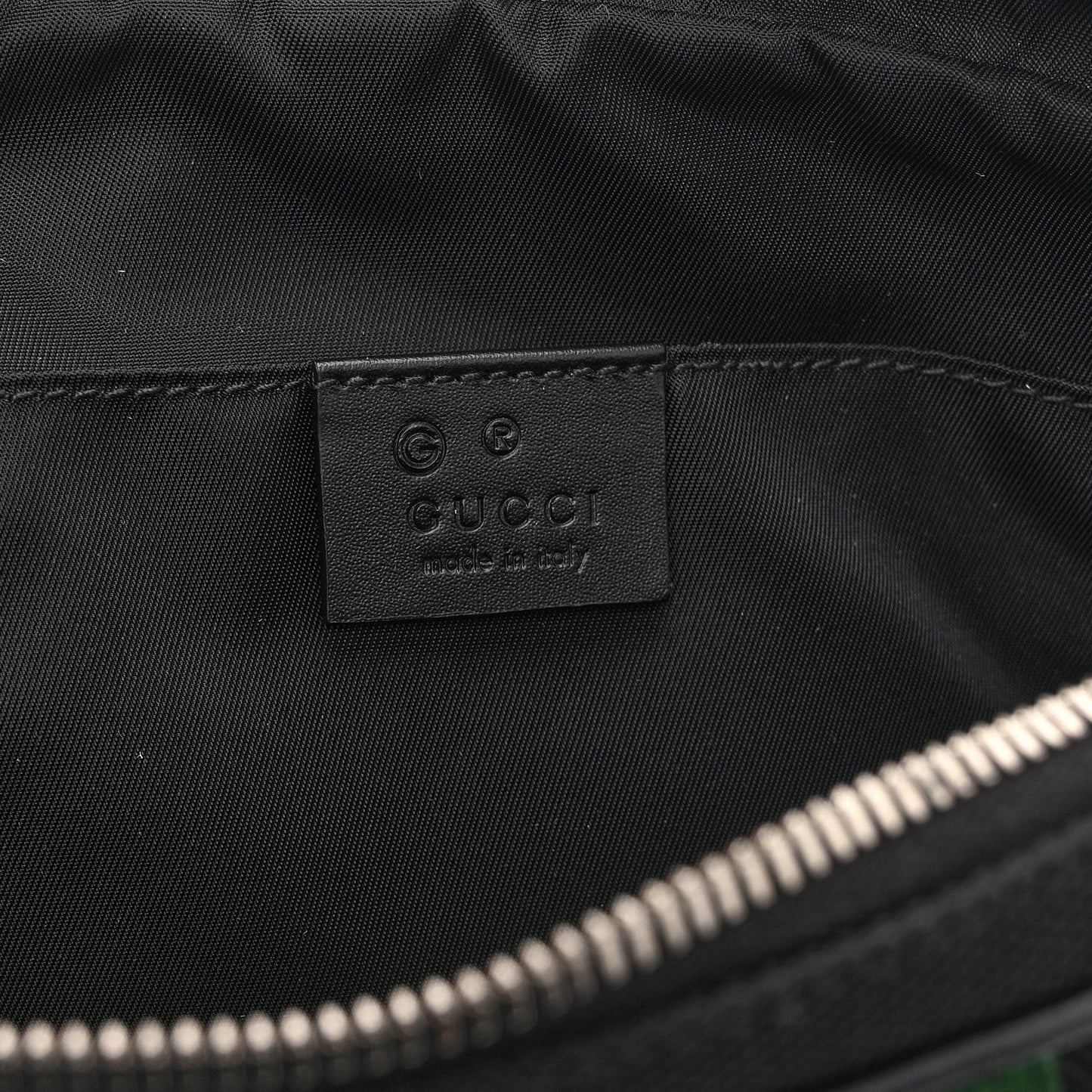 Canvas Web Slim Belt Bag Black
