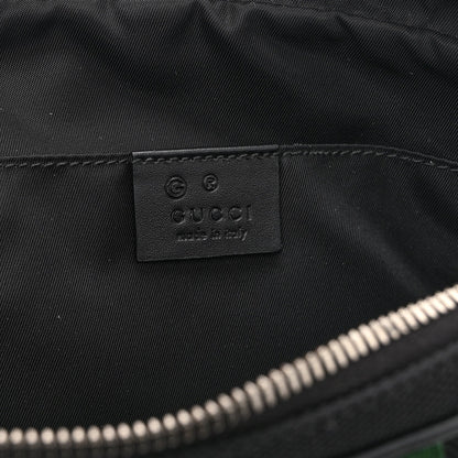 Canvas Web Slim Belt Bag Black