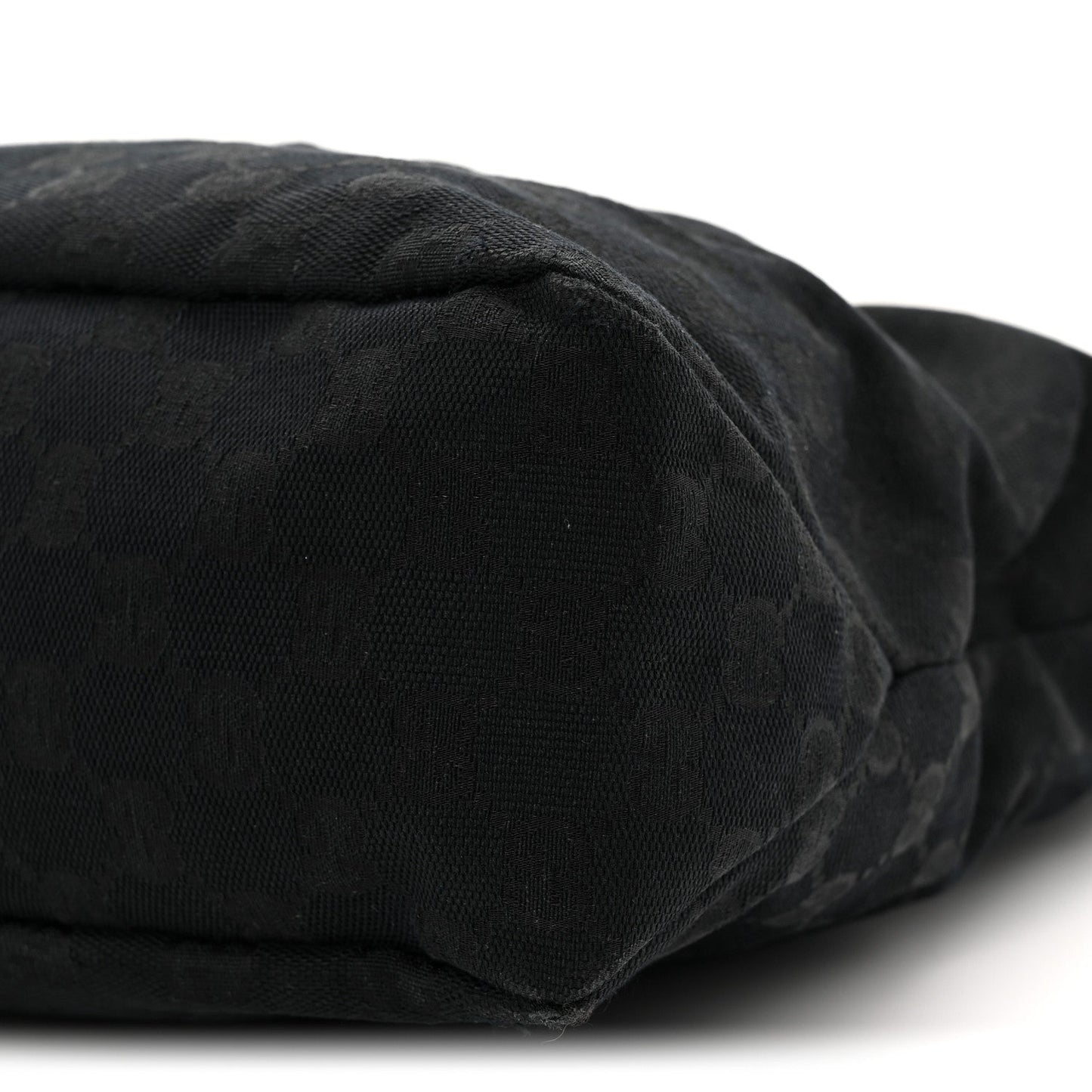 Monogram Medium Horsebit Chain Hobo Black