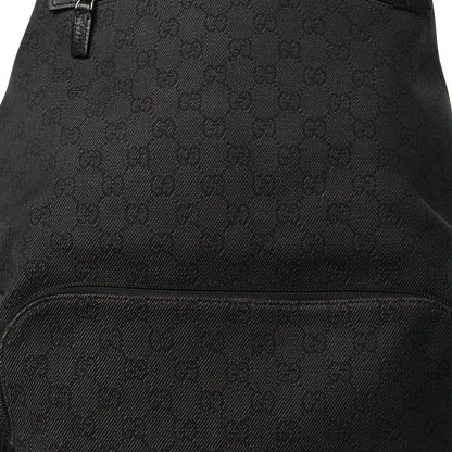 Denim Monogram Medium Backpack Black