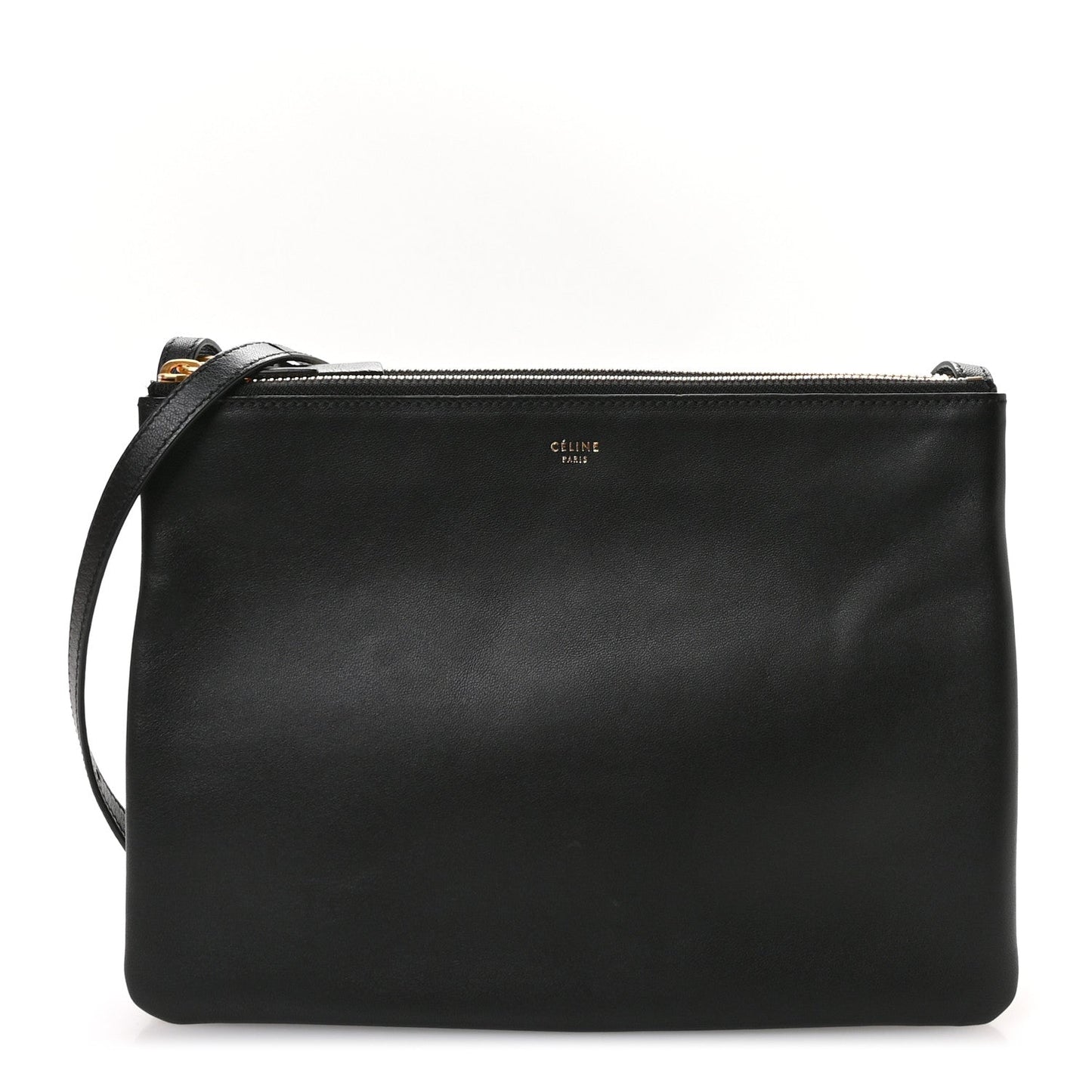 Lambskin Large Trio Crossbody Bag Black
