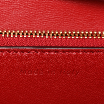 Box Calfskin Medium Classic Box Flap Bag Dark Brick