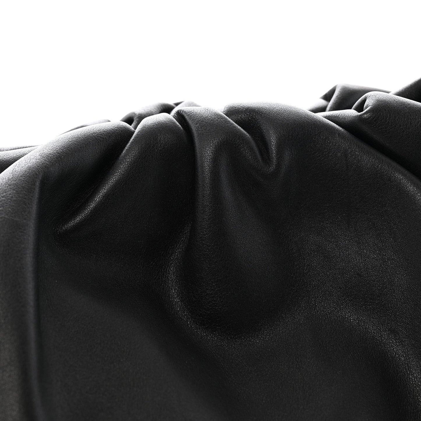 Smooth Butter Calf The Pouch Oversized Clutch Black