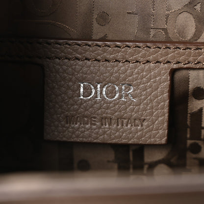 Grained Calfskin Hit The Road Bag Brown