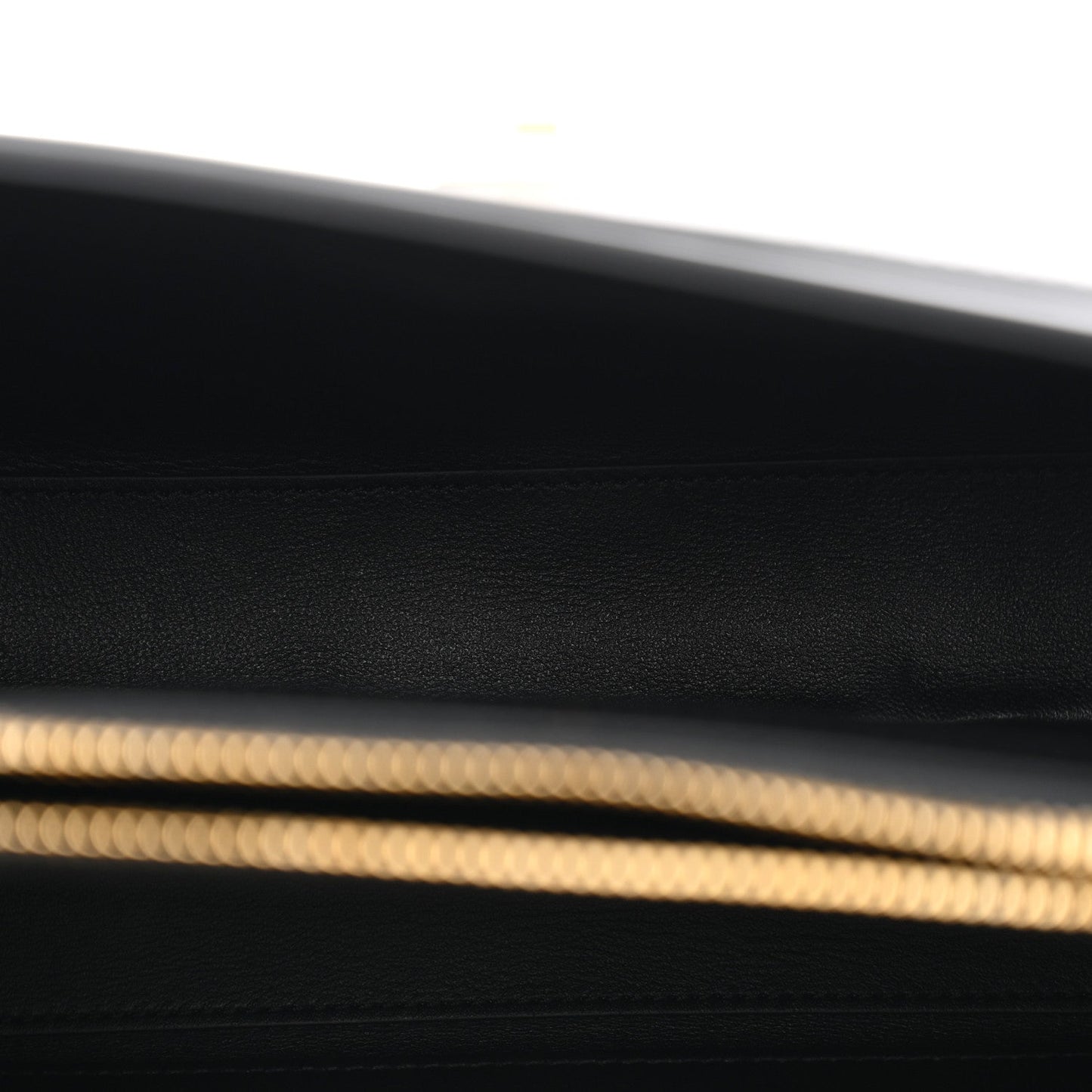 Satinated Calfskin Small 16 Top Handle Bag Black