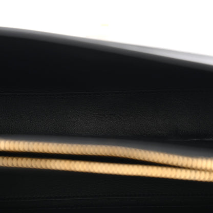 Satinated Calfskin Small 16 Top Handle Bag Black