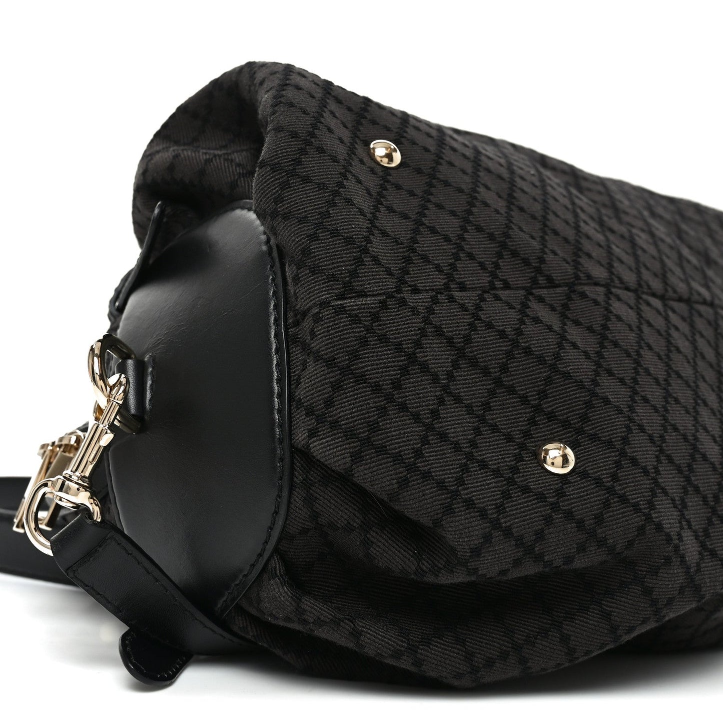 Diamante Bridle Tote Dark Brown