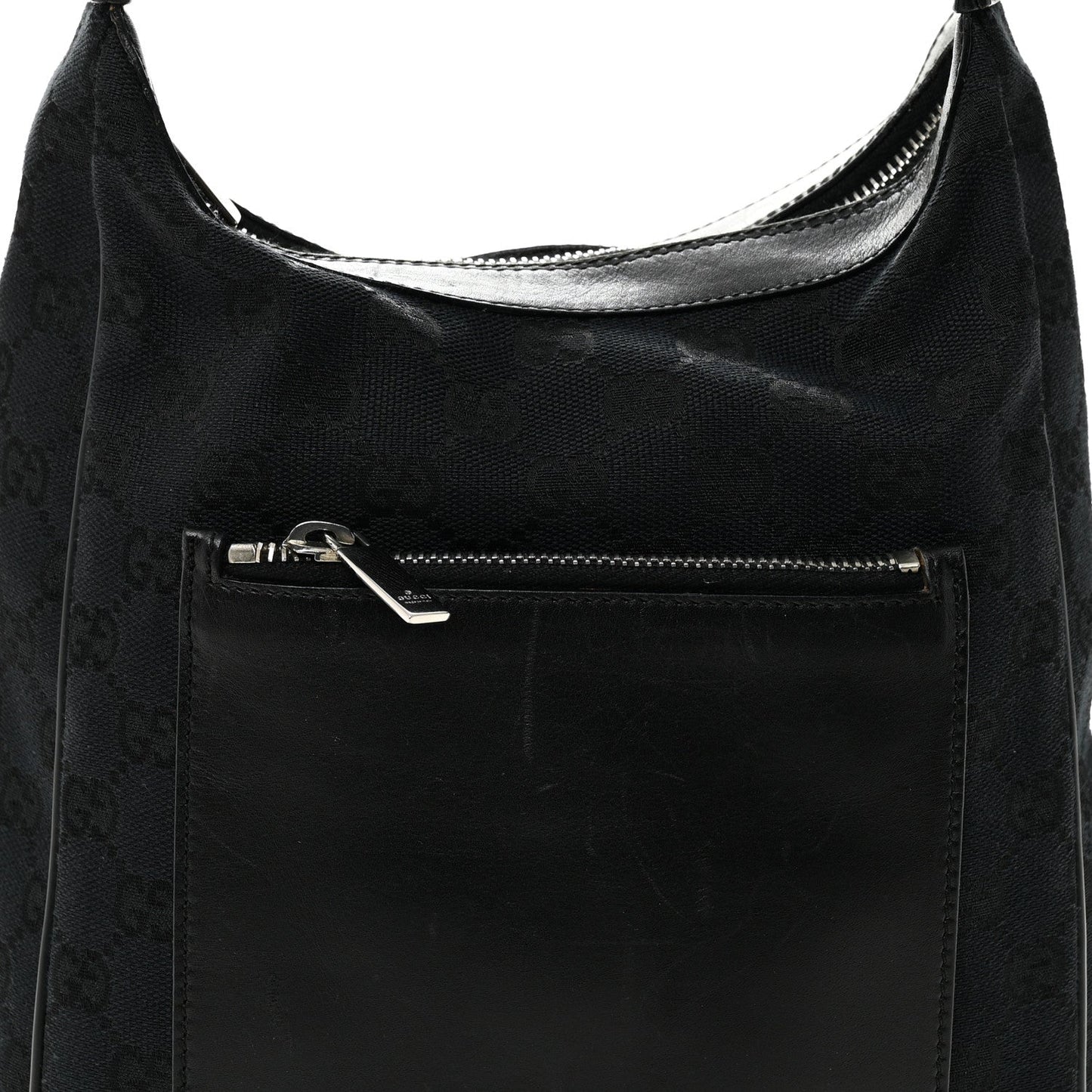 Monogram Hobo Black
