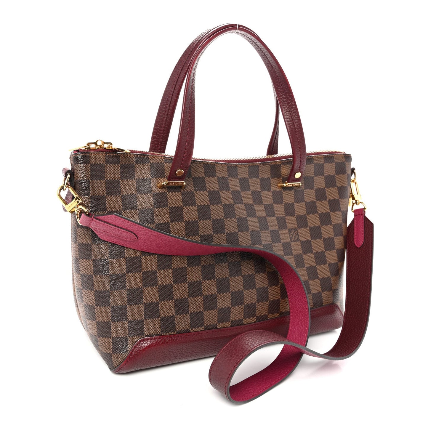 Damier Ebene Cuir Taurillon Hyde Park Fuchsia