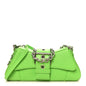 Smooth Calfskin Small Lindsay Shoulder Bag Acid Green
