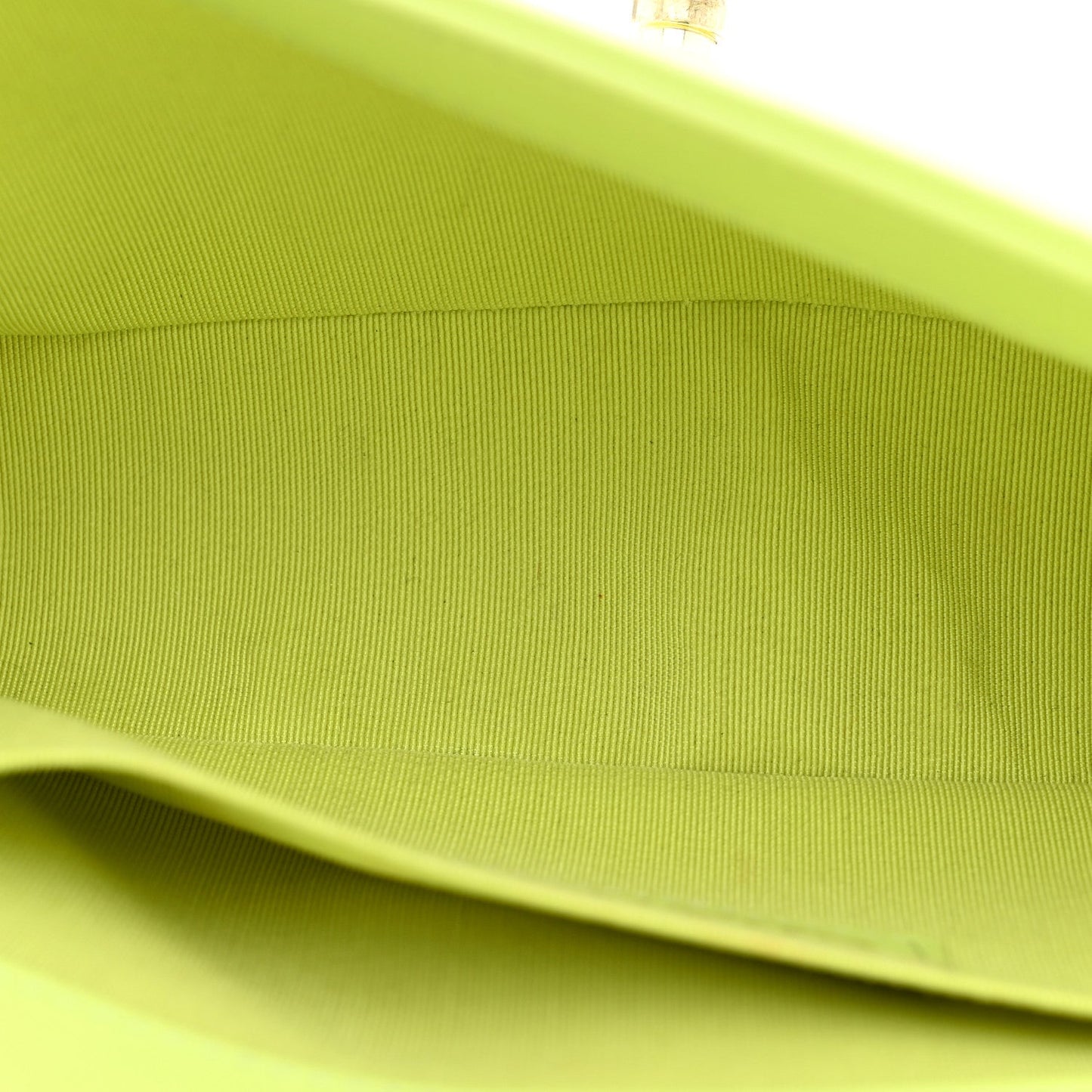 Calfskin Chevron Quilted Small Boy Flap Light Green