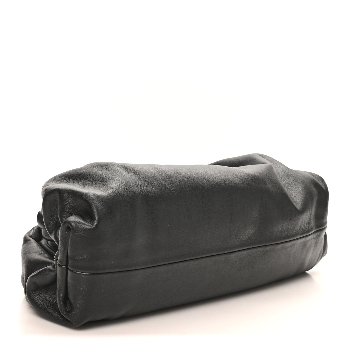 Smooth Butter Calf The Pouch Oversized Clutch Black