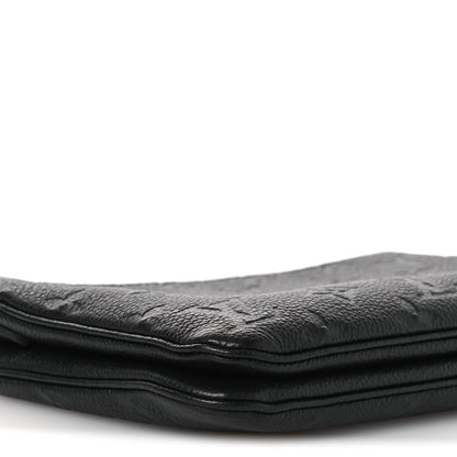 Empreinte Double Zip Pochette Black