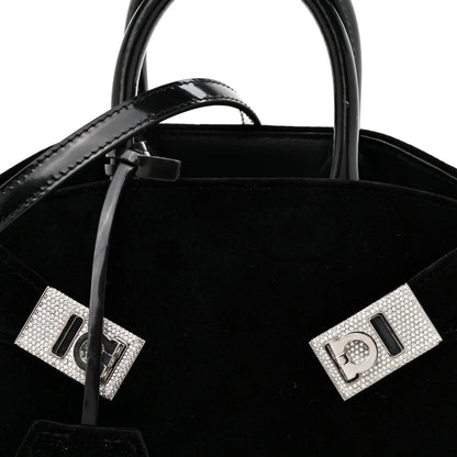 Velvet Strass XS Hug Bag Black