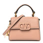 Calfskin Micro VSling Top Handle Bag Rose Cannelle