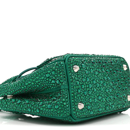 Satin Crystal Mini Galleria Double Zip Tote Mango