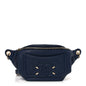 Caviar Quilted Filigree Waist Bag Blue