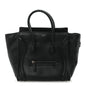 Drummed Calfskin Micro Luggage Black