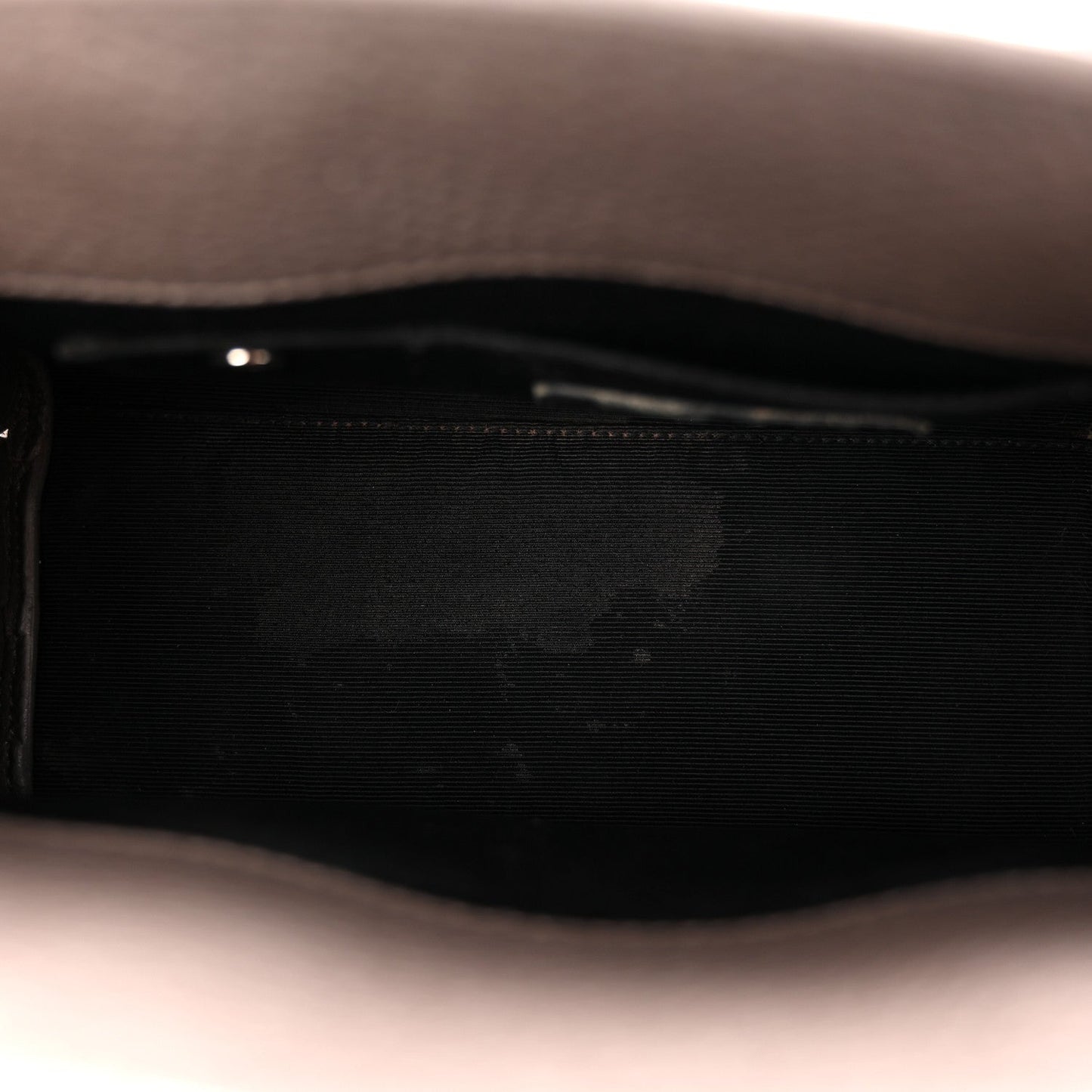 Grained Calfskin Baby Sac De Jour Fog
