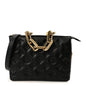 Lambskin Embossed Monogram Coussin BB Black