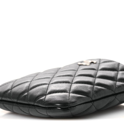 Calfskin Quilted Crossbody Bag Black