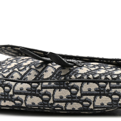 Oblique Mens Saddle Bag Blue