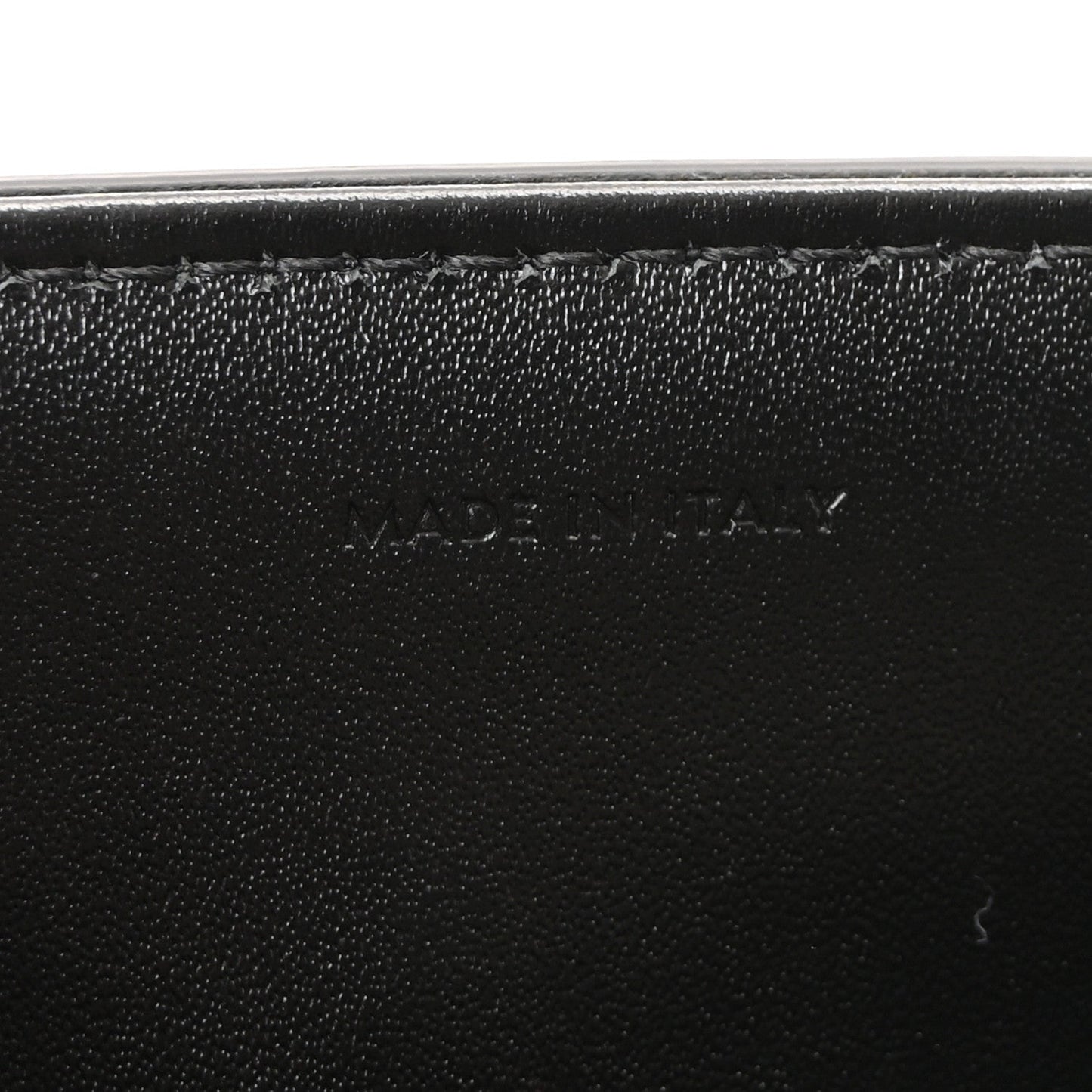 Satinated Calfskin Small 16 Top Handle Bag Black